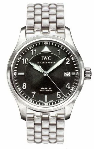 IWC Pilot's Watch Mark XV Spitfire Stainless Steel / Black / Bracelet IW3253-12 (IW325312)